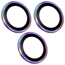 HODA 好貼 藍寶石鏡頭保護貼 0.23mm 燒鈦色 3個, 1組