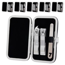 THREE SEVEN 指甲刀組 KR-351, 黑色, 6個