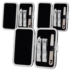 THREE SEVEN 指甲刀組 KR-351, 黑色, 3個