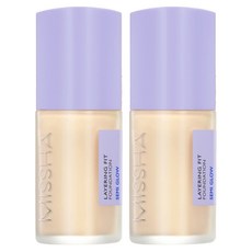 미샤 레이어링 핏 세미 글로우 파운데이션 35ml, 21호 바닐라, 2개