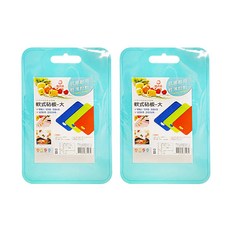 橘之屋 軟式砧板 抗菌耐用 輕薄設計, 25.5 x 38 x 0.3cm 隨機出貨, 2個