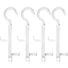 Wonie's 多功能帽子包包掛架, 4個, 白色