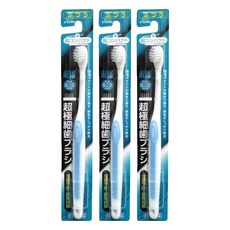 e'cumu 0.02尖端超極細毛牙刷 超小型 硬度普通 顏色隨機, 1入, 3支