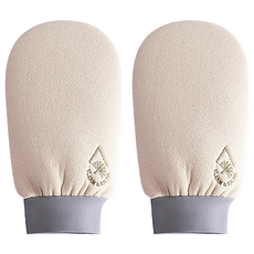 巴科潔 沐浴去角質手套, 2個, 米色, 1入