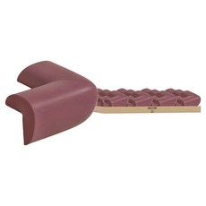 L型加厚防撞角 附雙面膠條 30個, 紅棕色, 1組