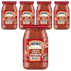 하인즈 베이컨 토마토 파스타 소스, 350g, 5개