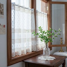 어스비 레이스 가리개 커튼