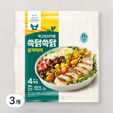 그릭슈바인 쓱닭쓱닭 블랙페퍼, 100g, 4개입, 3개
