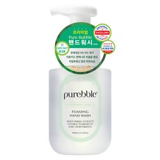 Purebble 優質泡沫洗手乳 清爽綠扁柏香, 300ml, 1個
