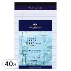 標準法律便箋 A5 50張, 40個, 白色