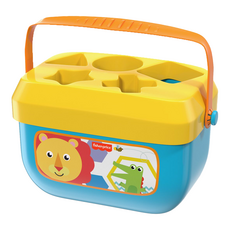 fisher-price 費雪 寶寶積木盒 Set, 五種顏色形狀積木, 促進認知發展, 提升手眼協調能力, 1組
