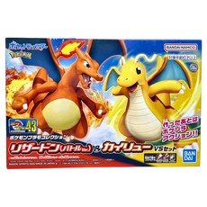 BANDAI POKEPLA 收藏集 43 噴火龍戰鬥 Ver. + 快龍對戰模型, 1組