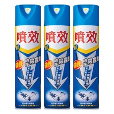 噴效 油性噴霧殺蟲劑, 600ml, 3瓶