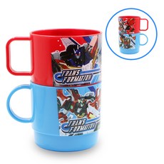 르번 헬로카봇16 도형컵 230ml x 2종 세트, 혼합색상, 1세트