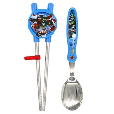 LE BARN 兒童用 Hello Carbot 16 湯匙 + 雙手學習筷組, 混合顏色, 1套, 湯匙 + 雙手學習筷