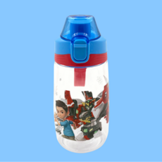 LE BARN 兒童用 Hello Carbot 16 手提一鍵式水瓶, 混合顏色, 1個, 500ml