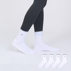 New Balance 男款刺繡Logo緩衝設計中筒襪 4雙