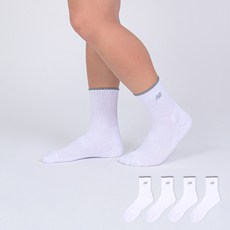 New Balance 男款刺繡Logo緩衝設計中筒襪 4雙