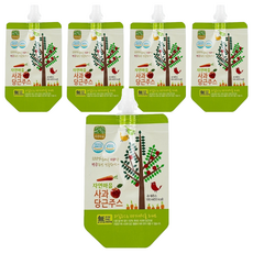 Nature Village 自然村 蘋果紅蘿蔔果汁 100ml 韓國生產 無糖無色素 專為孩子著想, 5包