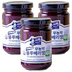 엉클베리하우스 떠먹는 블루베리잼, 215g, 3개