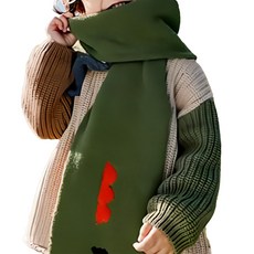 KOCOTREE 糯糯絨保暖圍巾 兒童圍巾 寶寶圍脖 親膚舒適, 恐龍鬧鬧, 148 x 16cm