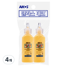 아모스 글라스데코 22ml, 노랑, 4개