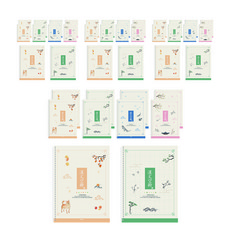 펜피아 1000 스프링 10칸한문 공용 초등노트 10p, 랜덤 발송, 4개