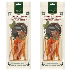 Herz 赫緻 火雞筋雞肉切條 狗零食, 2個, 85g, 火雞