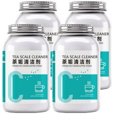 茶垢清潔劑 活性氧配方 輕鬆去除茶漬咖啡漬 食品級成分 不傷手 適用多種材質, 500g, 4瓶