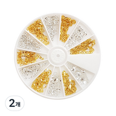 12種鎖鏈造型美甲裝飾組, N142, 2組