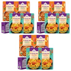티아시아키친 치킨 마크니 커리 170g x 2p + 게살 푸팟퐁 커리 170g x 2p 전자레인지용 패키지, 3세트