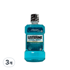 LISTERINE 李施德霖 酷涼薄荷漱口水, 3個, 250ml