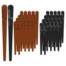 벨로티 셀프 네일케어용 프로 우드파일 12개입, 브라운 + 블랙, 3세트