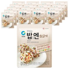 청정원 맛있는밥&엔 쇠고기, 24g, 18개