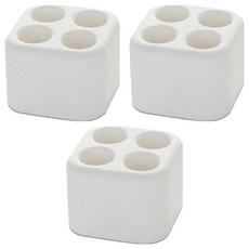 BILLY'S HOUSE 矽藻土牙刷架, 3個, 白色