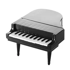 創意鋼琴水果叉 96g, 黑色, 1組