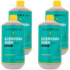 [쿠팡수입] 에브리데이 시어 버블배스 바닐라 시트러스 민트, 950ml, 4개