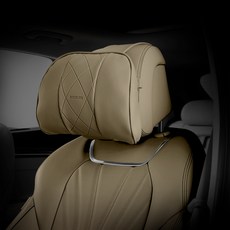 아임반 차량용 1열 헤드레스트 LITE 목쿠션, 올리브브라운, 1개