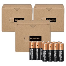 듀라셀 알카라인 보관박스팩 AA 건전지, 10개입, 3개
