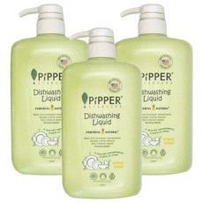 PiPPER STANDARD 沛柏 鳳梨酵素洗碗精，強力去油，天然發酵，柑橘香味, 900ml, 3瓶