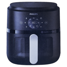 PHILIPS 飛利浦 星樂視透視海星氣炸鍋 NA221 4.2L, 黑色, 8720389034770