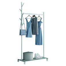 品屋二合一掛衣架 33毫米加粗碳鋼管 不掉漆不生鏽, 綠色