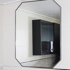 베스트샤워 메탈 팔각 거울 600 x 800 mm, 혼합색상