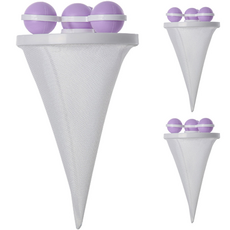 Narwell 泡泡龍捲風球洗衣機濾網, 紫色, 3個