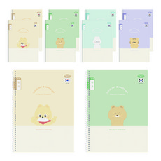 PENPIA 1000 小學線圈筆記本 3-6日記, 隨機出貨, 10個