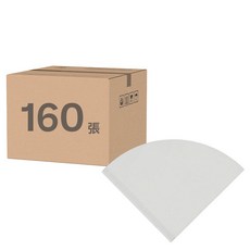 CAFEC 4P錐形濾紙組合 4種 白色 1~2杯份, 160張, 1包