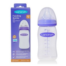 Lansinoh 蘭思諾 嬰兒奶嘴 PP奶瓶, 混合顏色, 240ml, 1個
