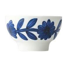 西山窯 波佐見焼 職人手繪飯茶碗 11.5cm, 雛菊藍色, 1個