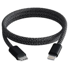 ZMIFI 紫米 Lightning 編織數據線 AL853, 150cm, MFI認證, 適用於iPod/iPhone/iPad, 黑色, 1條