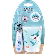 Vibright LED 定時牙刷杯架套組白鯊, 1組